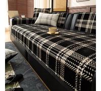 Housse de canapé en chenille, antidérapante, pour canapé 1/2/3 places, lavable en machine, idéale pour les animaux de compagnie, compatible avec les canapés d'angle, installation en une seul