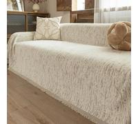 Housse de canapé en Chenille, Glands de Couverture de canapé Modernes | Couverture de canapé, protection de meubles polyvalente, couverture décorative for canapé de 1 à 5 places(Coffee,180x150cm)