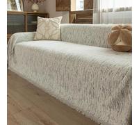 Housse de canapé en Chenille, Glands de Couverture de canapé Modernes | Couverture de canapé, protection de meubles polyvalente, couverture décorative for canapé de 1 à 5 places(Gray,180x460cm)