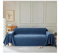 Housse de canapé en chenille pour canapé 4 places Couleur unie Texture riche 230 x 340 cm Protection et décoration élégante pour le salon Assortiment