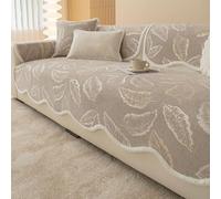 Housse de canapé en Chenille rayée Simple pour Art Moderne, Ajustement Universel Toutes Saisons, multifonctionnelle, Anti-Rayures, Protection pour Meubles de Salon 3 90 * 160cm