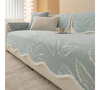 Housse de canapé en Chenille rayée Simple pour Art Moderne, Ajustement Universel Toutes Saisons, multifonctionnelle, Anti-Rayures, Protection pour Meubles de Salon 1 90 * 120cm