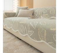 Housse de canapé en Chenille rayée Simple pour Art Moderne, Ajustement Universel Toutes Saisons, multifonctionnelle, Anti-Rayures, Protection pour Meubles de Salon 5 110 * 210cm