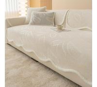 Housse de canapé en Chenille rayée Simple pour Art Moderne, Ajustement Universel Toutes Saisons, multifonctionnelle, Anti-Rayures, Protection pour Meubles de Salon 4 110 * 240cm