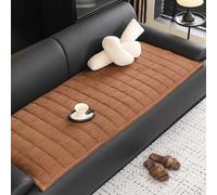 Housse de canapé en Corduroyde de qualité supérieure - Douce et antidérapante - Pour grands chiens de 28 x 150 cm - Tapis de lit 1/2/3 housses de coussin - Couleur café foncé - Durable et élégante