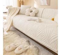 Housse de canapé en fausse fourrure épaisse et moelleuse, universelle en peluche, confortable pour toutes les saisons, en peluche douce et amusante pour un confort ultime