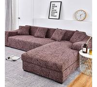 Housse de canapé en L élastique extensible pour canapé 1/2/3/4 places pour canapé 2 places (145-185 cm) 1 pièce de protection moderne en tissu facile d'entretien