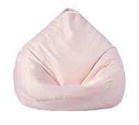 Housse de canapé en lin doux rose pour chaises, 100 cm x 120 cm, style pouf confortable, idéal pour la décoration du salon et du salon.
