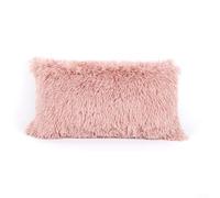 Housse de canapé en peluche à poils longs pour décoration d'intérieur (rose)