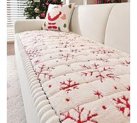 Housse De Canapé en Peluche épaisses, en Fausse Fourrure Duveteuse, Protection antidérapante Lavable Housse de canapé pour Animaux de Compagnie(White,70x240cm)