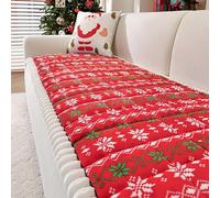 Housse De Canapé en Peluche épaisses, en Fausse Fourrure Duveteuse, Protection antidérapante Lavable Housse de canapé pour Animaux de Compagnie(Red,70x240cm)