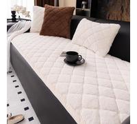 Housse de canapé en peluche pour chiens, housses de canapés épaisse en fausse fourrure de lapin douce pour canapé à 3 coussins, protection de tapis antidérapante adaptée aux B 70*180cm/27.56*70.87in