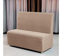 Housse de canapé en polaire extensible pour hôtel, restaurant, housse de canapé antidérapante sans accoudoirs, barre Internet, A11 kaki, 110, 130 cm, 1 pièce