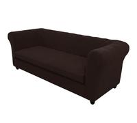 Housse de canapé en Tissu épais Housse de canapé Antidérapante Élastique Douce Lavable Protection de Meubles pour canapé Petit siège Animal de Compagnie Chien（Brun,Canapé + 1 pièce 3 Places