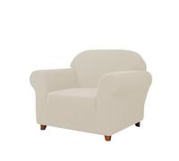 Housse De Canapé en Tissu Extensible, Protection Intégrale Et Élastique, Lavable en Machine, Idéale for Le Salon, Le Bureau Et Les Locations.(Beige,S)