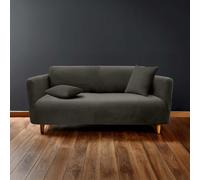 Housse de Canapé en Tissu Gaufré "Sacha" 230cm Anthracite