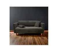 Douceur d'Intérieur - Housse de canapé Sacha - Polyester gaufré extensible - 180-230 cm - Anthracite