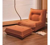 Housse de canapé en velours côtelé de qualité supérieure - Pas de montage nécessaire - Protection de chaise en peluche pour salon et chambre à coucher - Élégante housse de pouf en mousse souple de