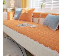 Housse de canapé en Velours côtelé Doux, canapé en Forme de L avec méridienne, Lavable, antidérapante, décoration intérieure, Housse de canapé, Tapis pour Animaux Patchwork e Style-B 70x150cm/28x59in