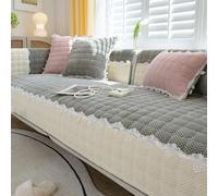 Housse de canapé en Velours côtelé Doux, canapé en Forme de L avec méridienne, Lavable, antidérapante, décoration intérieure, Housse de canapé, Tapis pour Animaux Patchwork e Style-C 70x150cm/28x59in