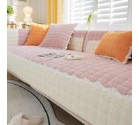 Housse de canapé en Velours côtelé Doux, canapé en Forme de L avec méridienne, Lavable, antidérapante, décoration intérieure, Housse de canapé, Tapis pour Animaux Patchwork e Style-D 70x150cm/28x59in