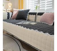 Housse de canapé en Velours côtelé Doux, Tapis pour Animaux antidérapant, Housse de canapé L-Shape avec méridienne, Protecteur de Meuble épaissi et Lavable en Machine Style-E 70x150cm/28x59in