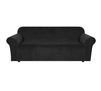 Housse de canapé en Velours épais, Extensible, 1, 2, 3 ou 4 Places, pour Chiens et Chats, avec Sangles antidérapantes (K-2 Places, 48-68 Pouces)