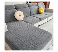 Housse de canapé en Velours Extensible et antidérapante pour 1-3 Places pour Les canapés d'angle Forme de L protégeant Ainsi Vos Meubles(Style 1,Large 1 Seater(W65-95cm L65-95cm))