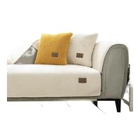 Housse de Canapé Épais Couleur unie hiver laine d'agneau canapé serviettes épais peluche doux chaud canapé couvre salon anti-dérapant canapé couverture serviette ( Color : White , Size : 70x180cm 1pcs