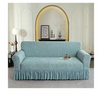 Housse de canapé épaisse avec jupe à volants, extensible et lavable, pour canapé 2 places, couverture complète de meubles pour salon