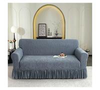 Housse de canapé épaisse avec jupe à volants, extensible et lavable, pour canapé 2 places, couverture complète de meubles pour salon
