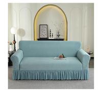Housse de canapé épaisse avec jupe à volants, extensible et lavable, pour canapé 2 places, couverture complète de meubles pour salon