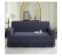 Housse de canapé épaisse avec jupe à volants, extensible et lavable, pour canapé 2 places, couverture complète de meubles pour salon