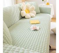 Housse de Canapé Extensible 1/2/3/4/5 Places, Housse de Canapé avec Accoudoirs，fil à bulles Housse Canape épaisse et élégante, Anti-dérapante Housse Protection Canapé Couvre ( Color : Mint Green , Siz