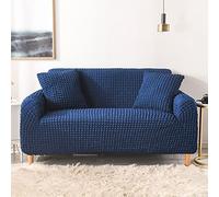 Housse de canapé extensible 3D Bubble Lattice 1 2 3 Housse de canapé épaissie 4 places protection de meubles à haute élasticité housse de canapé antidérapante tout compris -Q-3 places 190-230cm
