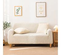 Housse de canapé extensible 3D Bubble Lattice 1 2 3 Housse de canapé épaissie 4 places protection de meubles à haute élasticité housse de canapé antidérapante tout compris -F-3 places 190-230cm