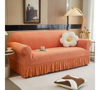 Housse de canapé extensible élégante avec jupe - Ajustement universel - Doux et confortable - Protection de meubles pour décoration d'intérieur - Design beau et élégant.