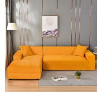 Housse de canapé Extensible en Peluche en Forme de L, Couverture complète, Housse de canapé Douce et Lavable pour canapé d'angle, Protecteur de meubles-02|| 3 Seater(74-90in)