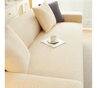 Housse de Canapé Extensible, SièGe De Canapé Extensible 3 4 2 1 Places Couvre Protege De Assise Canapé Et Chaise(Beige,4seat)