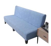 Housse de canapé extensible universelle 2/3/4 places sans arme, design élastique, gris, pour lit pliant Motif imprimé (B 155-185 cm)