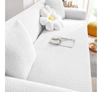 Housse de canapé extensible universelle antidérapante et souple pour canapé de 14 coussins - Ajustement élastique - Gris fumé - 145185 cm - Tissu durable pour un entretien facile