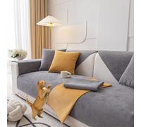 Housse de canapé imperméable et antidérapante pour canapé sectionnel en forme de L Gris foncé 110 x 110 cm Convient pour 1 4 places Protection de meubles facile à nettoyer