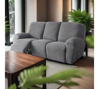 Housse de canapé inclinable 1/2/3 places en jacquard extensible. Housses de fauteuils inclinables, meubles. 4 pièces/6 pièces/8 pièces Siège unique,2 Sièges,3 SiègesPolyester