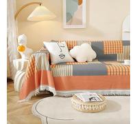 Housse de canapé lavable pour chiens, chaises sectionnelles, pour le salon, pour canapé et causeuse, motif géométrique Happy Hour 180 x 260 cm (grand canapé double)