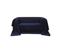 vidaXL Housse de canapé en micro-suède Bleu marine 140 x 210 cm