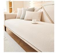 Housse de canapé minimaliste antidérapante avec motif chat - Résistante aux rayures - Texture épaisse - Lavable - Pour canapés et fauteuils (110 x 240 cm)