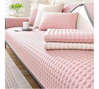 Housse de canapé moderne antidérapante pour canapé 3 places, 2 places et 1 place, couverture rafraîchissante d'été pour salon, rose, 110 x 210 cm, protection