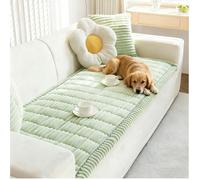 Housse de Canapé PawLounge en Chenille Douce, Protège-Canapé Anti-Poil et Anti-Griffes,Lavable avec, Protection Meuble pour Famille avec Animaux(Green,24 * 59in)