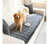 Housse de Canapé PawLounge en Chenille Douce, Protège-Canapé Anti-Poil et Anti-Griffes,Lavable avec, Protection Meuble pour Famille avec Animaux(Dark Grey,28 * 47in)