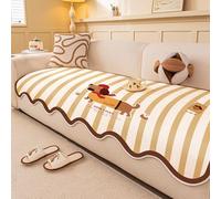 Housse de canapé pour Animaux de Compagnie 70 x 280 cm / 27,56 x 110,24 Pouces, Housse de canapé Non Amovible pour Toutes Les Saisons, avec Particules antidérapantes, idéale pour Le Salon et